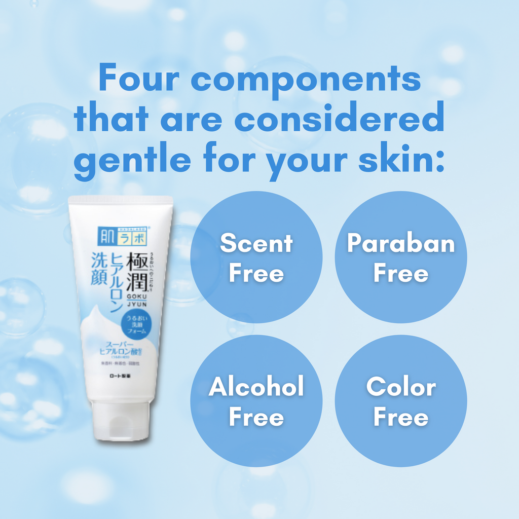 Hada Labo Gokujyun Hyaluronic Acid Foaming Cleanser 100g Kokoro