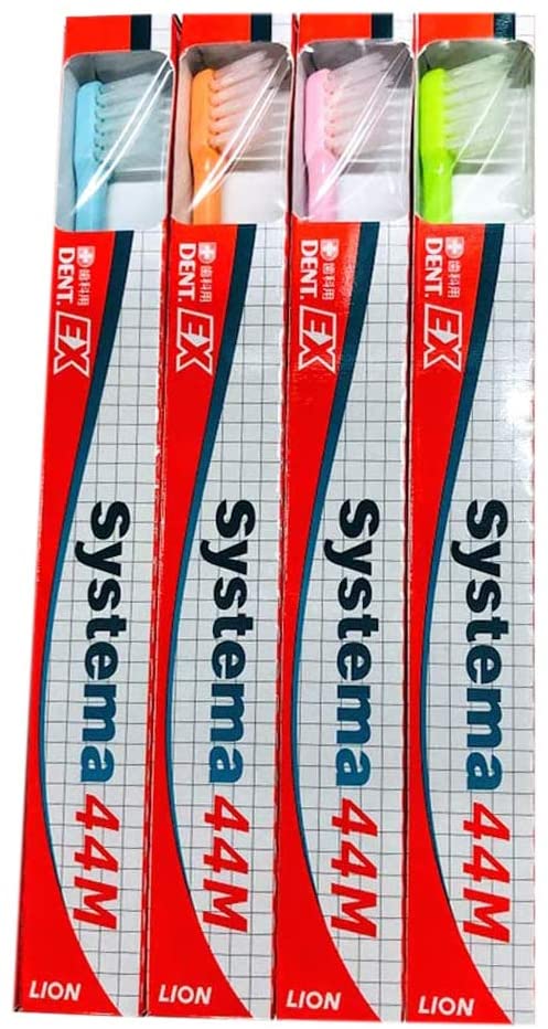 Lion DENT.EX Systema Toothbrush Set of 4 Assorted