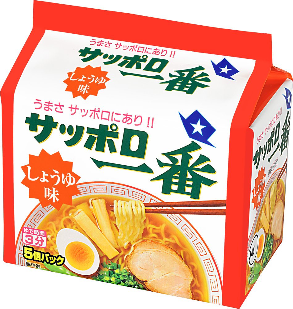 Sapporo Ichi Shoyu (Soy sauce) Ramen 5-Pack