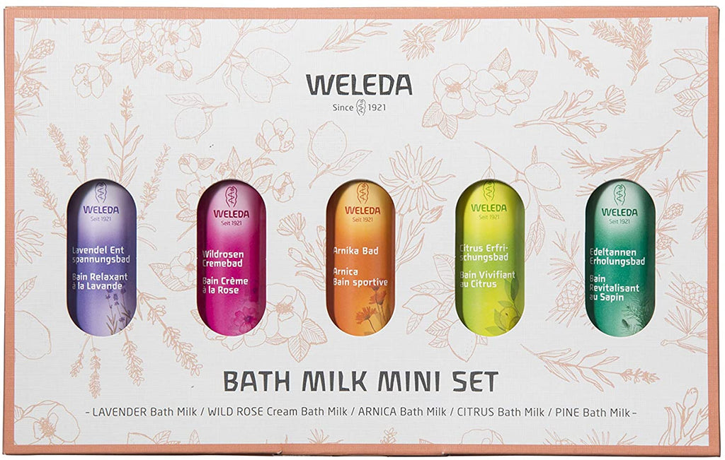 WELEDA Bath Milk Mini Set 5 Scents (20 ml) Each