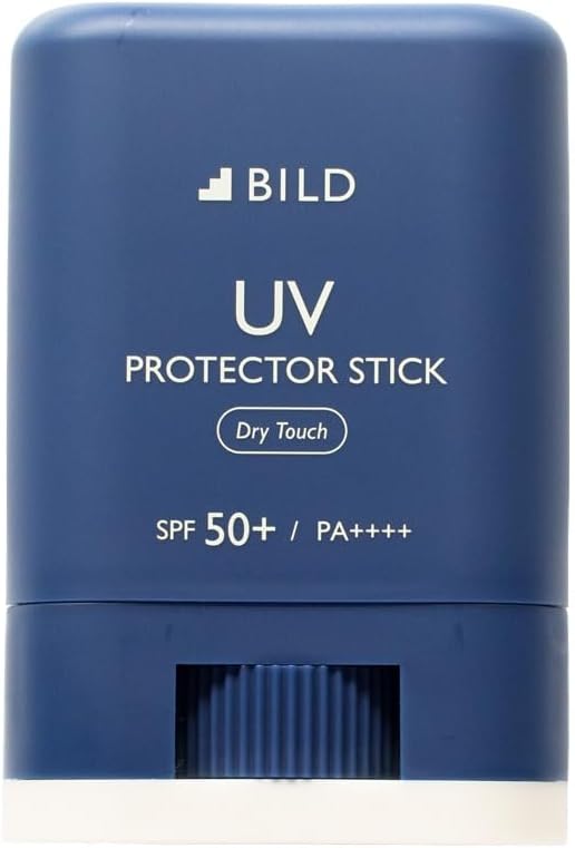 BILD Sunscreen stick, keeps hands clean, UV protection, smooth, portable, highest value, SPF50+, PA++++, waterproof