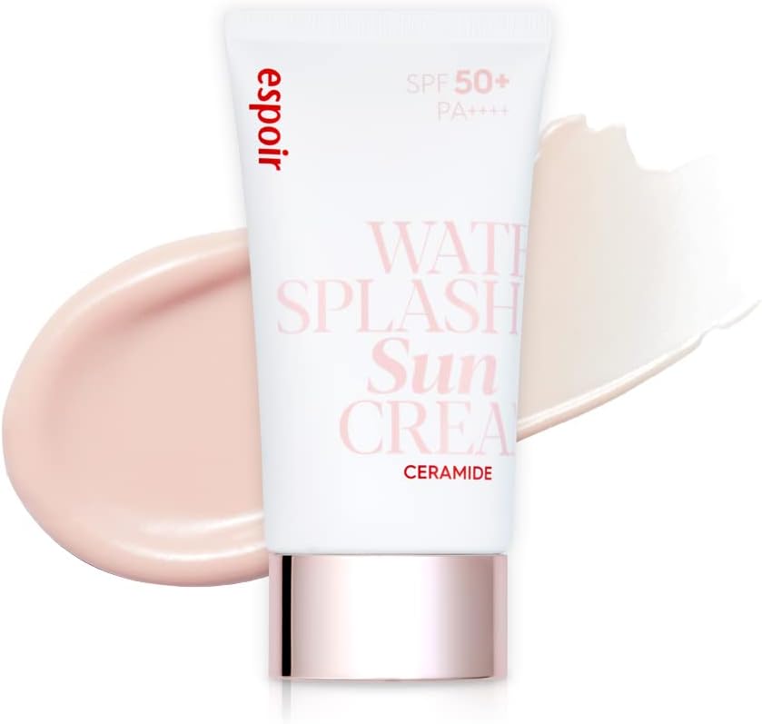 espoir Sunscreen Water Splash Sun Cream Ceramide (Original Renewal) 60ml SPF50+ PA++++ Makeup Base Popular Ranking Korean Cosmetics espoir Official