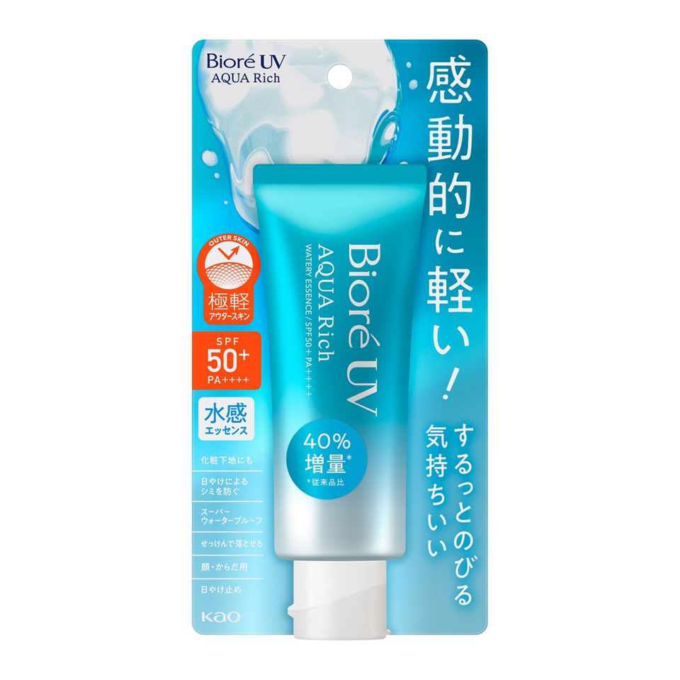 Biore UV Aqua Rich Watery Essence SPF50+/PA++++ Free Shipping