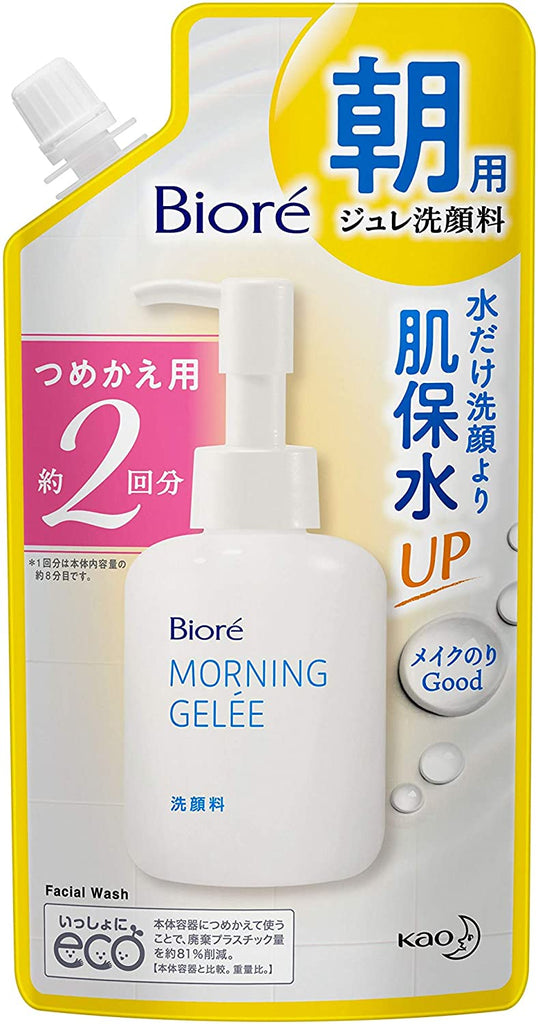 Bioré Morning Gelee Facial Wash Refill 2 Doses Aqua Floral Scent (160 ml)