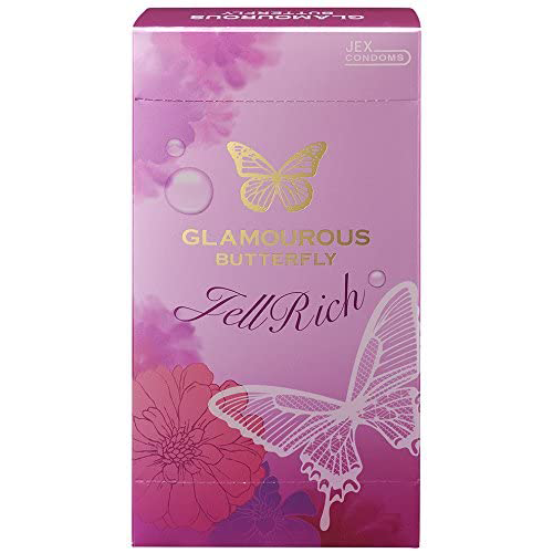Glamorous Butterfly Jelly Rich Condoms 8 Pieces