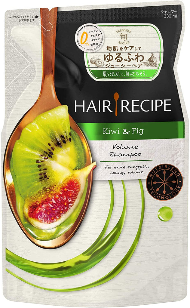 Hair Recipe Shampoo Kiwi Empower Volume Recipe Refill 330mL