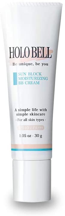 HOLO BELL BB Cream Men's Sun Block Moisturizing BB 30g SPF40 PA+++ for Men UV Absorbant Free Color for Japanese Men Foundation Concealer Anti-Tetaler Blue Beard and Acne Stays