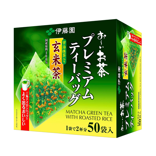 Itoen Oi Ocha Premium Matcha Green Tea With Roasted Rice 50 Bags