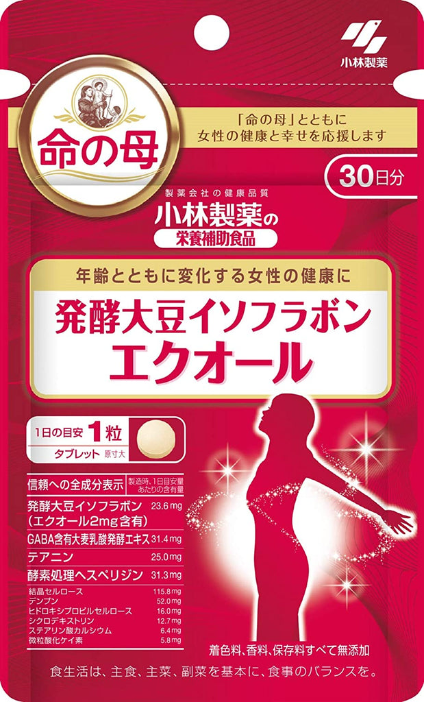 Kobayashi Pharmaceutical's dietary supplement Equol 30 tablets for about 30 days