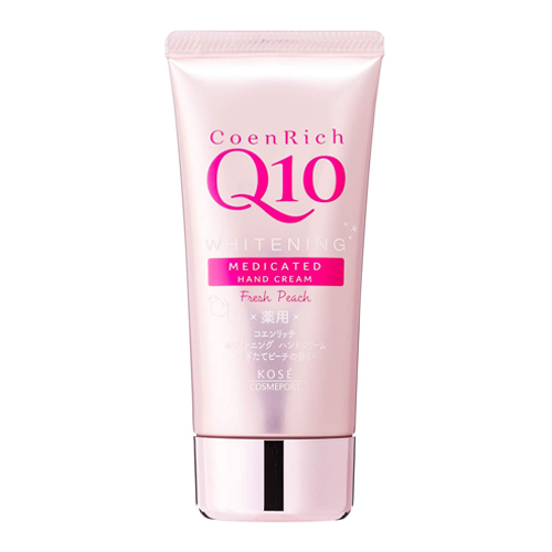 Kose Coen Rich Q10 Whitening Medicated Hand Cream Fresh Peach 80g