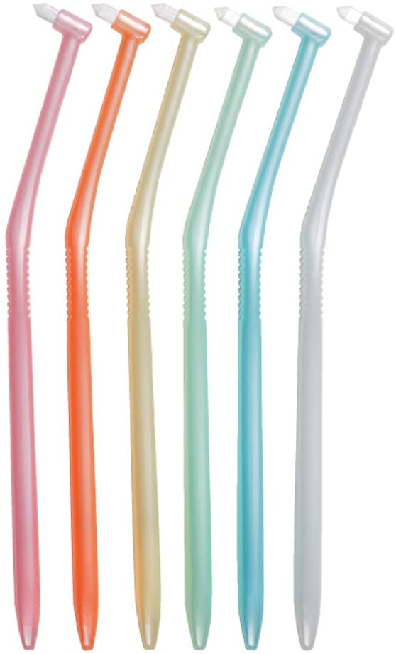 Lapis Dental LA-001 One Tuft Toothbrush for General Use 6-Piece Set