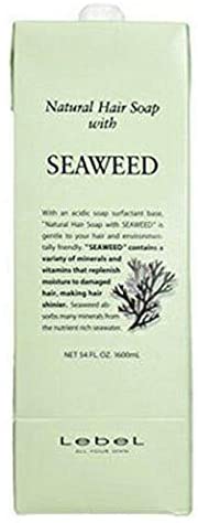 Lebel Natural Hair Soap with Seaweed 1600 ml Shampoo For Refill