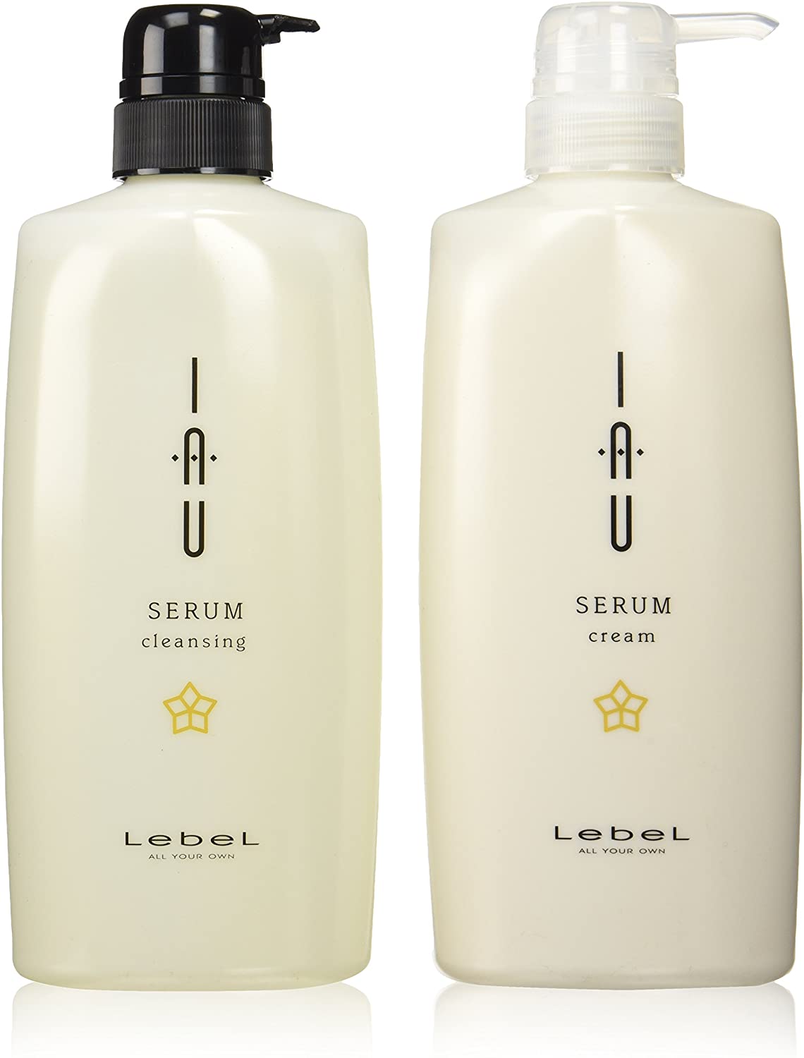 Lebel Iau Serum Cleansing Shampoo 600 ml & Cream Treatment 600 ml