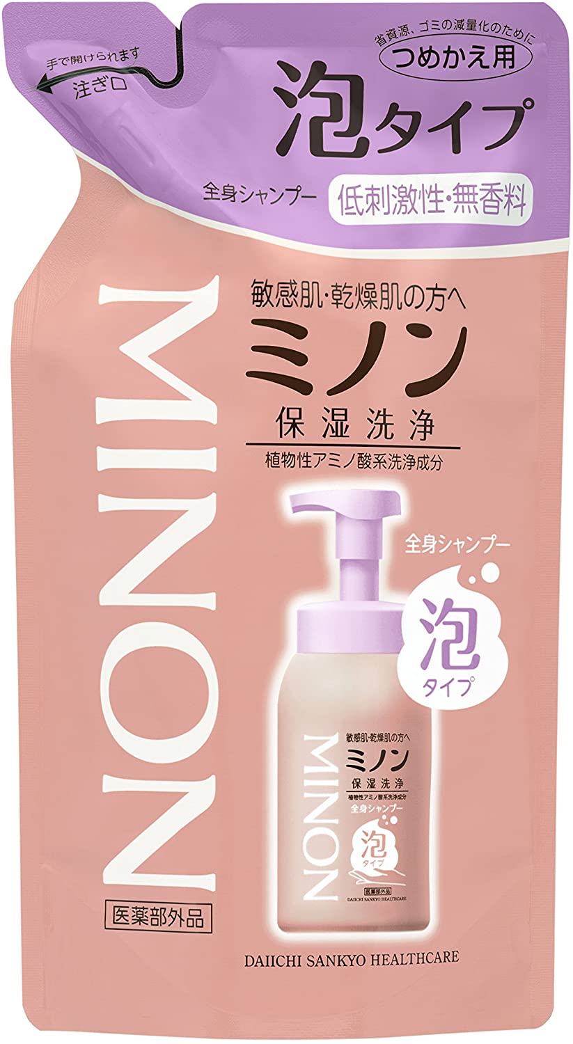 トリートメント mion Minon Full Body Shampoo Foam Type Refill 400 ml | Kokoro Japan