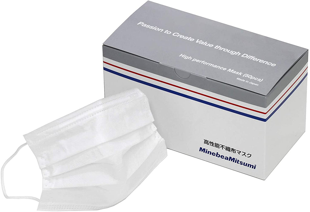 MinebeaMitsumi High Collection Efficiency Filter Mask (50 pcs)