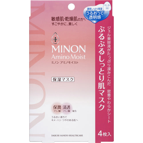 Minon Amino 水潤保濕修護面膜 4片裝