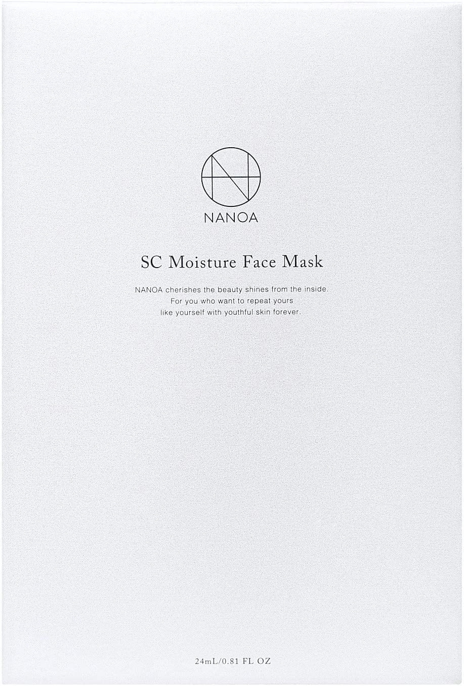 5枚入り×6箱　NANOA SC Moisture Face Mask Nanoa SC Moisture Face Mask Pack of 5 | Kokoro Japan