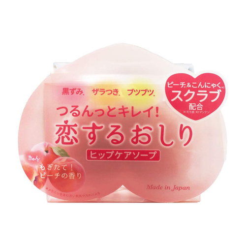 Pelican Soap Koisuru Oshiri (Lovely Bottom) Peach Hip Care Soap 80g