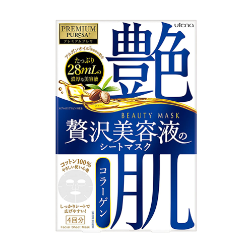 Premium Puresa Tsuyahada Beauty Face Mask Collagen 4 Sheets