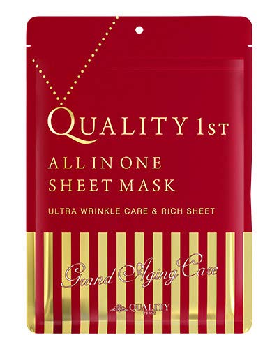 パック・フェイスマスク QUALITY 1st ALL IN ONE SHEET MASK Quality First All-in-one Grand Aging Care Face Mask 7 Sheets