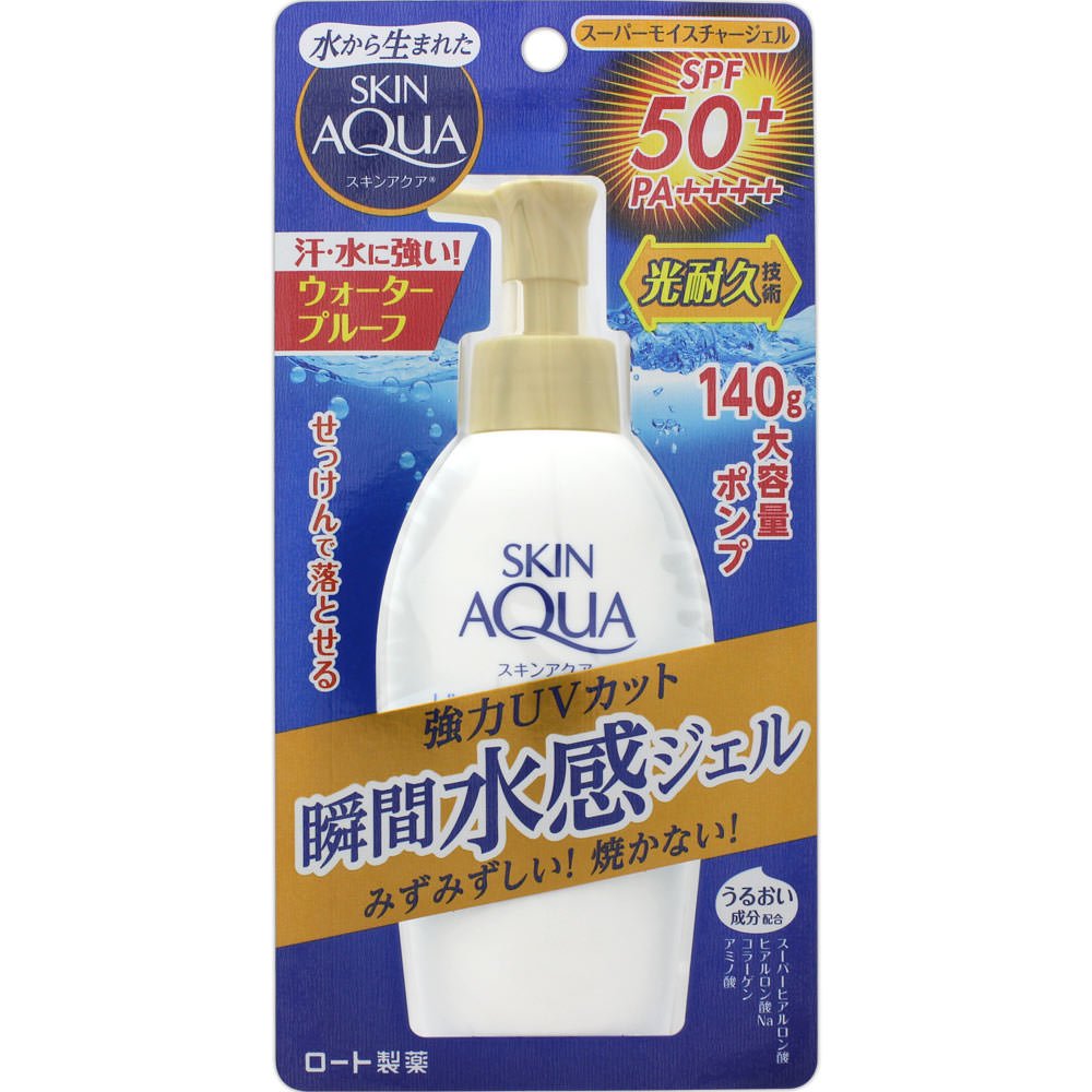 Skin Aqua Super Moisture Gel Pump Type SPF50+/PA++++ | Kokoro Japan
