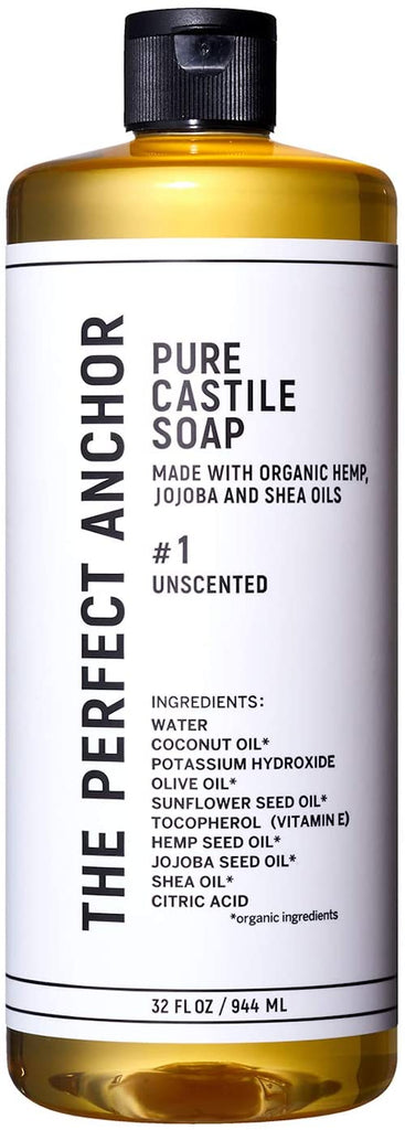 The Perfect Anchor Pure Castile Soap Uncentied Body Soap 944ml