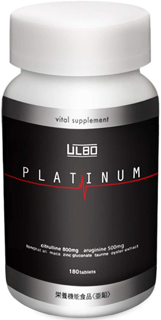 ULBO PLATINUM Dietary Supplement Uses Formula with 8 Strictly-selected Components Functional Nutritional Food with Citrulline Arginine & Zinc 180 Capsules